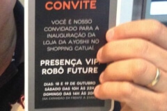 Robô Interativo na inauguração do empreendimento da A.Yoshii