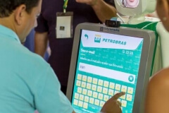 Robô fotográfico na 1ª Convenção Nacional DRPS Petrobras