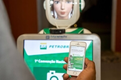 Robô fotográfico na 1ª Convenção Nacional DRPS Petrobras