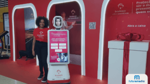 Robôs interativos em ativações de marca para gerar leads e mídia espontânea